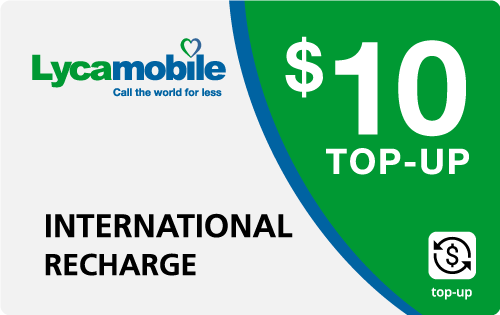 lycamobile $10 recharge