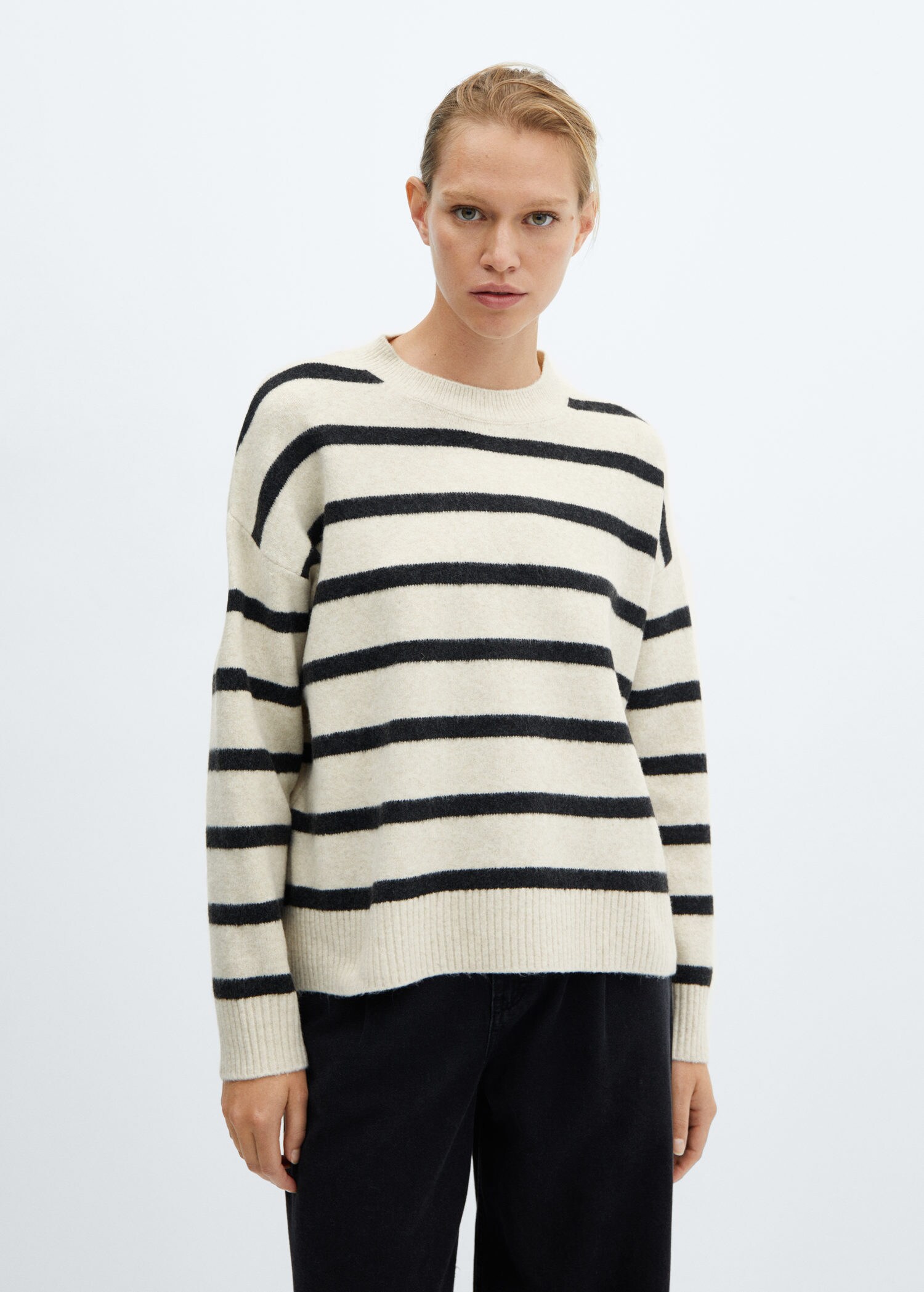 mango striped sweatshirt