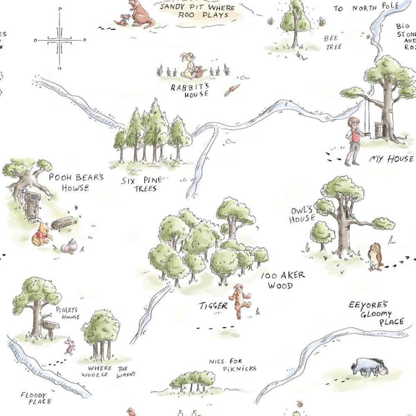 map of 100 acre wood