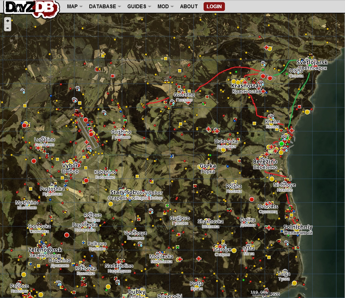 mapa de dayz standalone