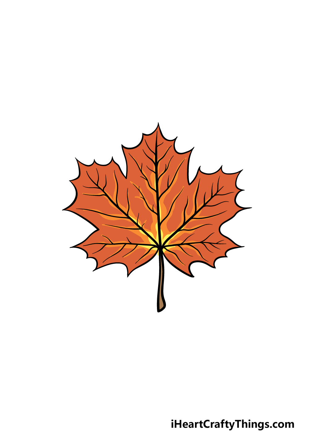 maple tree leaves drawing