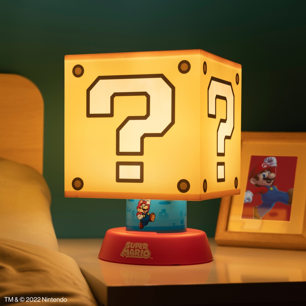 mario question block lamp