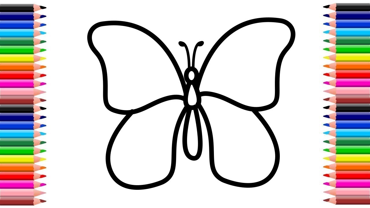 mariposa dibujo facil