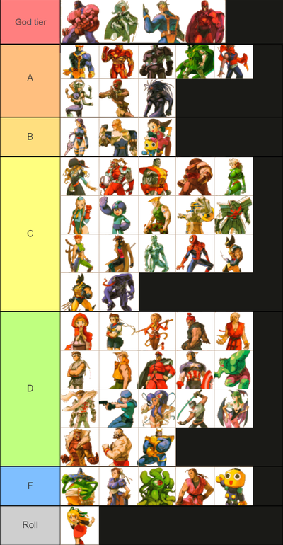 marvel vs capcom 2 characters