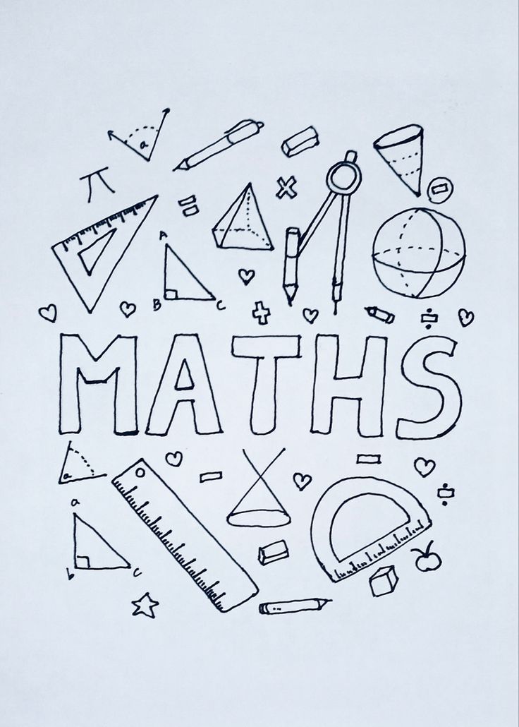 math notebook cover page