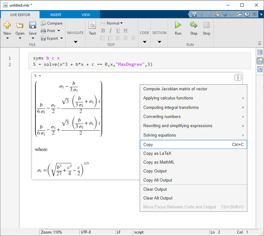 matlab symbolic toolbox