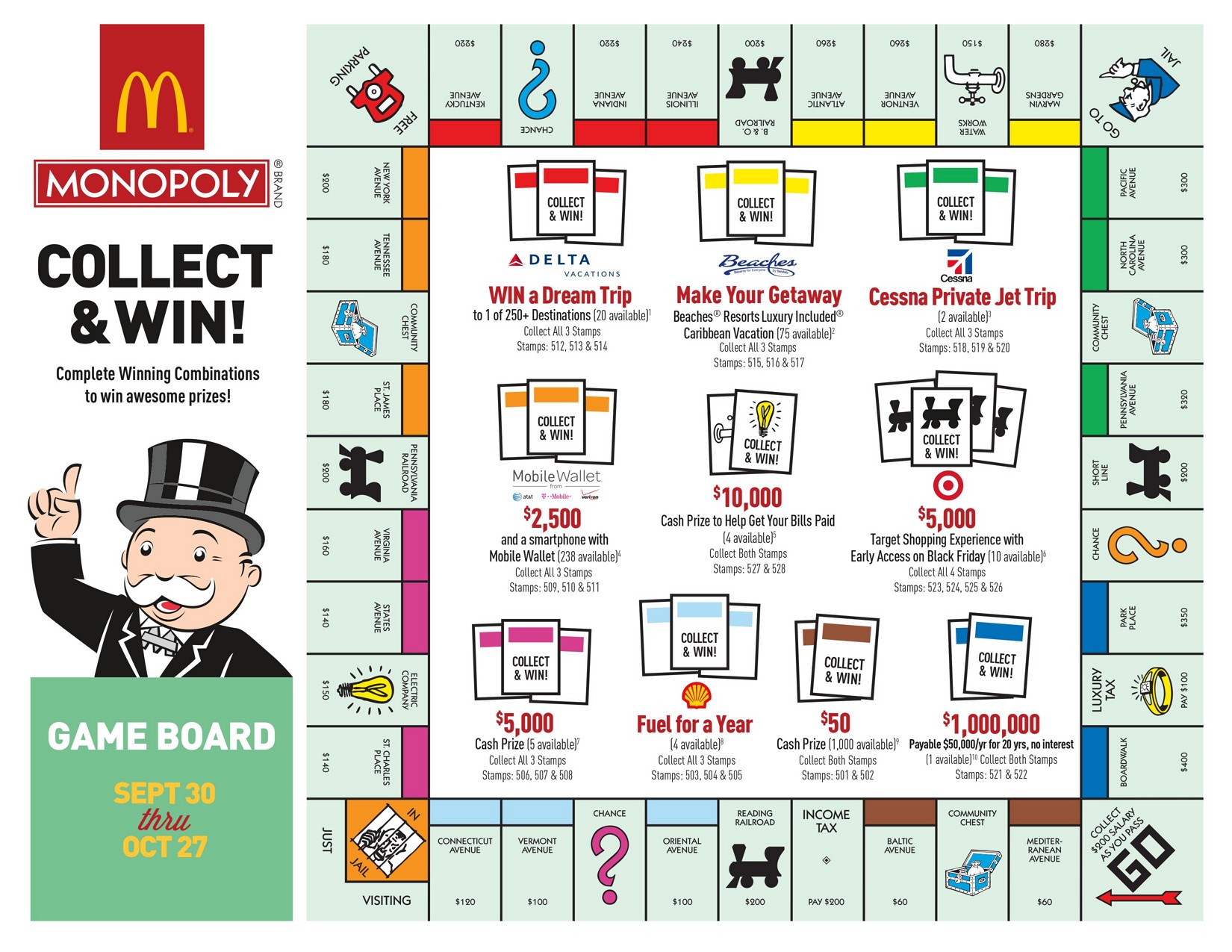 mcdonalds monopoly pieces