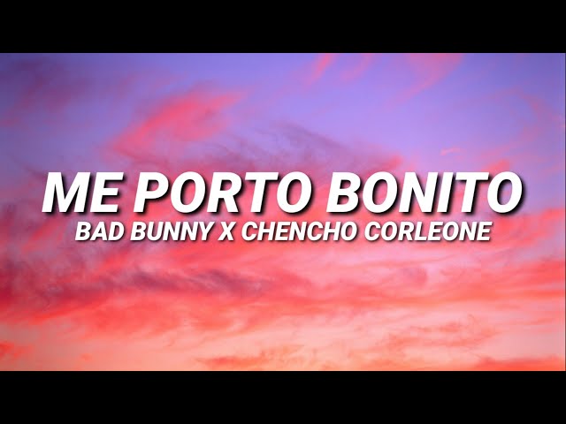 me porto bonito lyrics