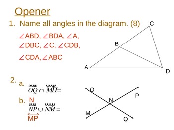 measuring segments and angles