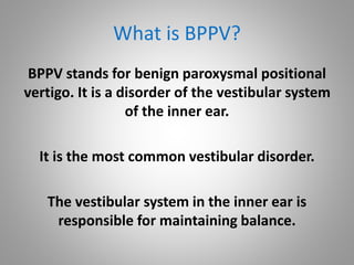 medical abbreviation bppv