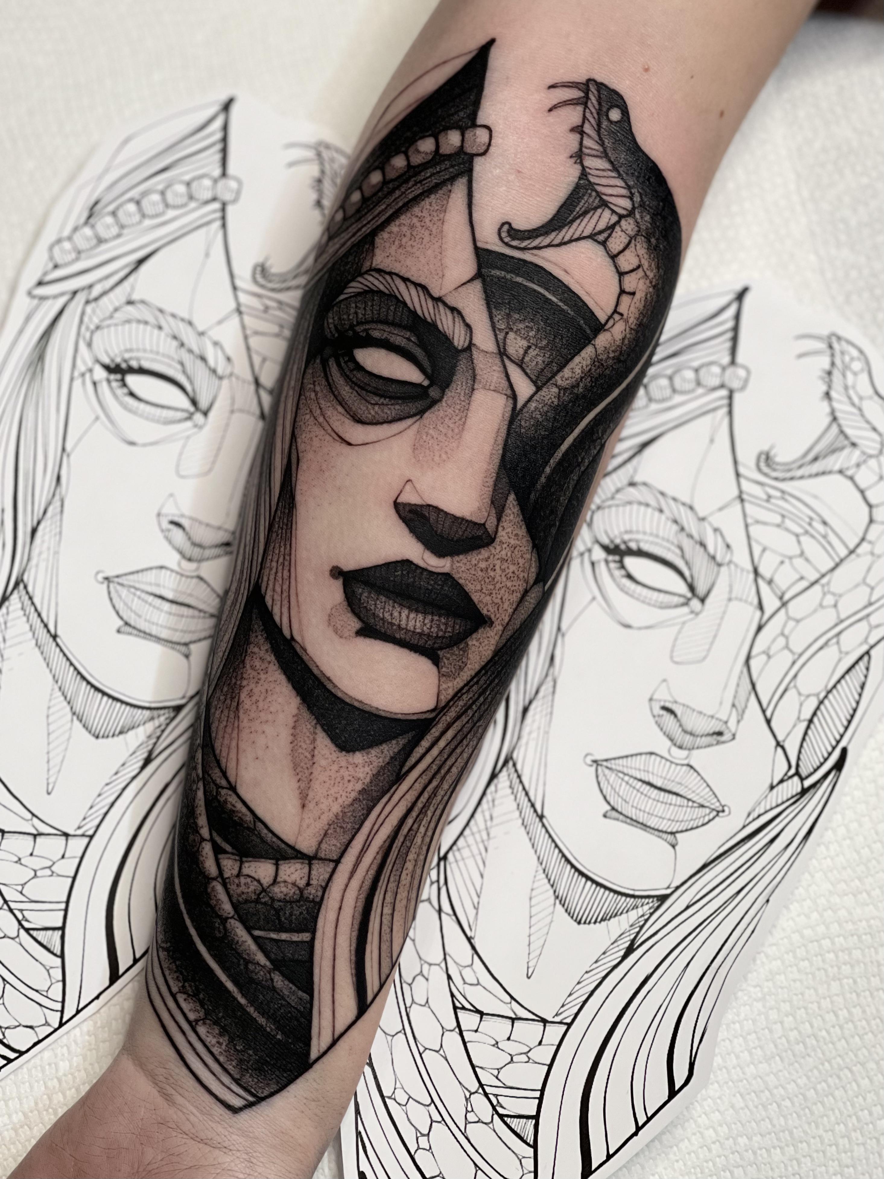 medusa tattoo boceto