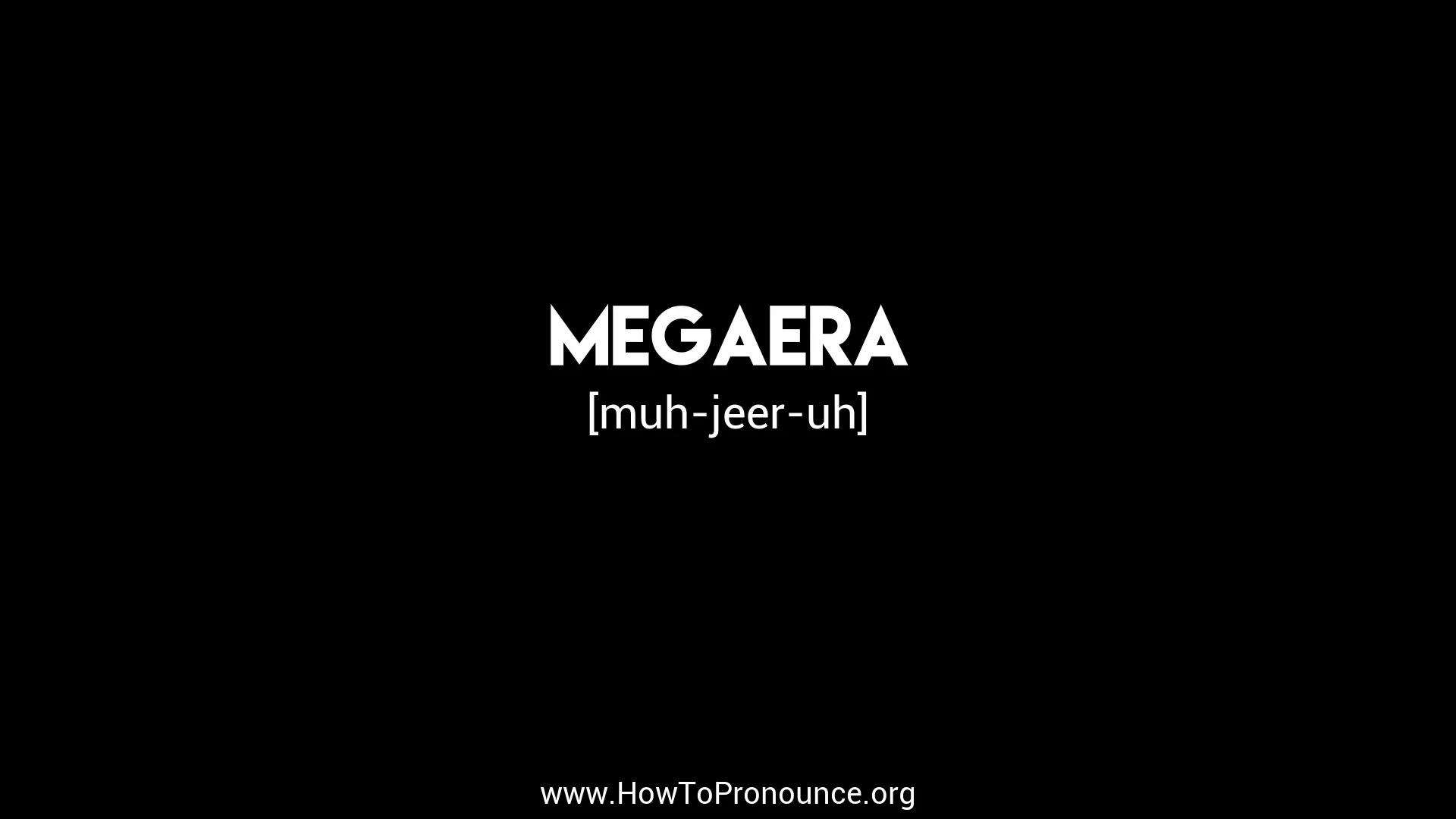 mega pronounce