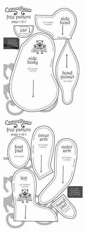 memory bear patterns free