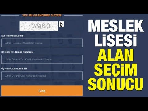 meslek lisesi alan seçimi sonuçları nereden öğrenilir