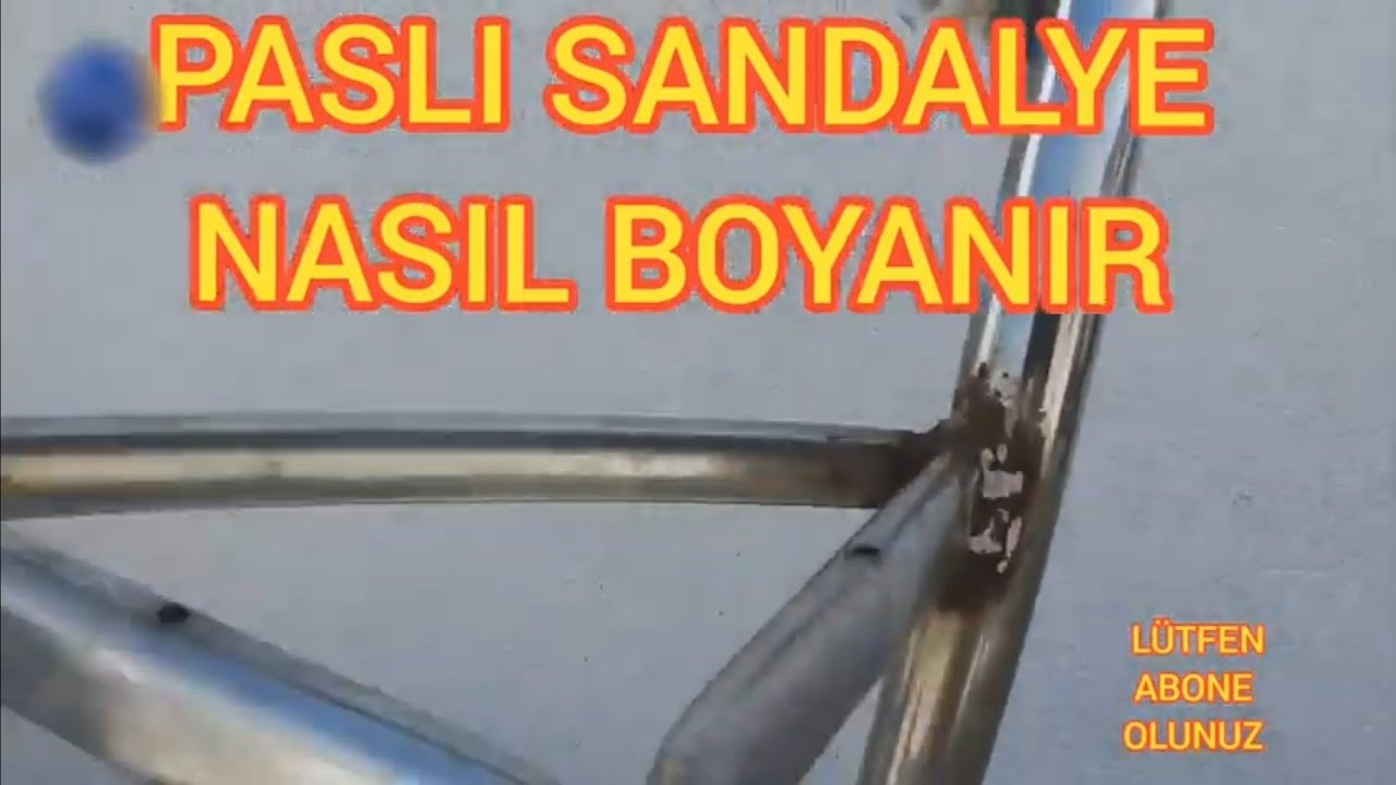 metal sandalye nasıl boyanır