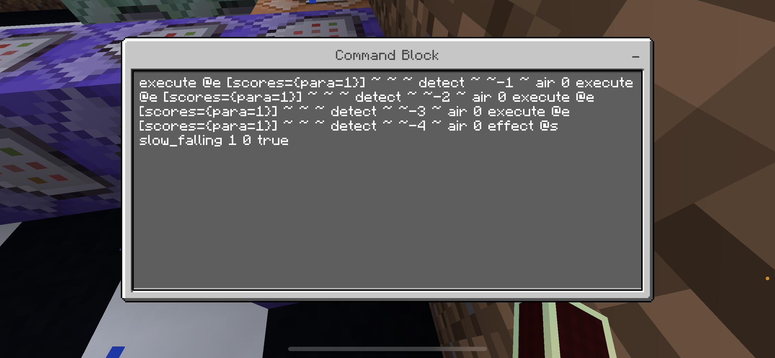 minecraft bedrock command