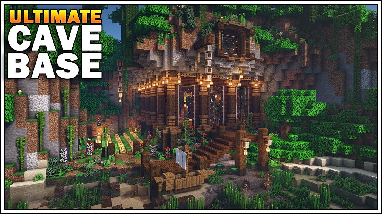 minecraft cave house