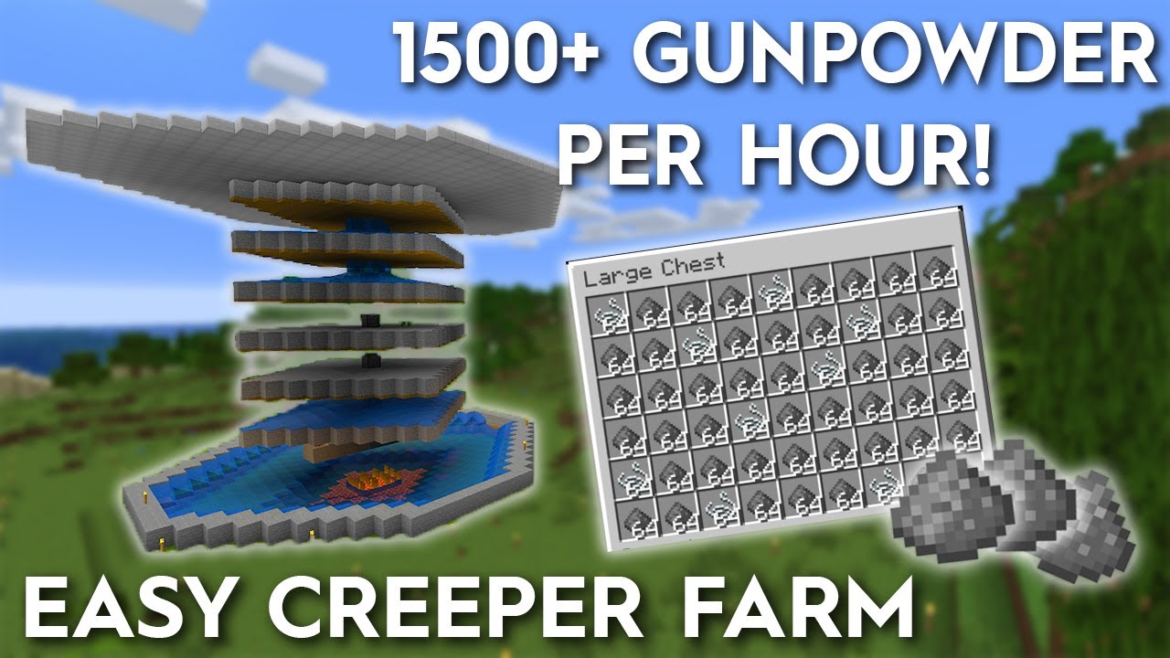 minecraft creeper farm