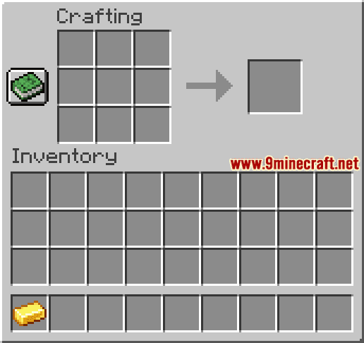 minecraft gold recipes