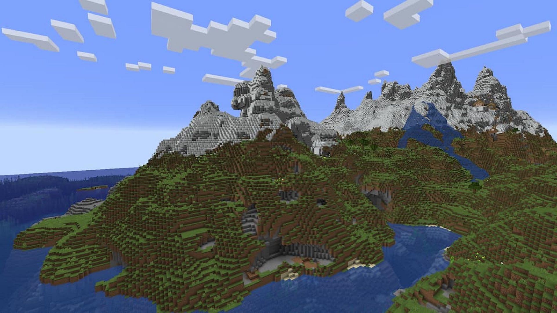 minecraft seeds for big mountains