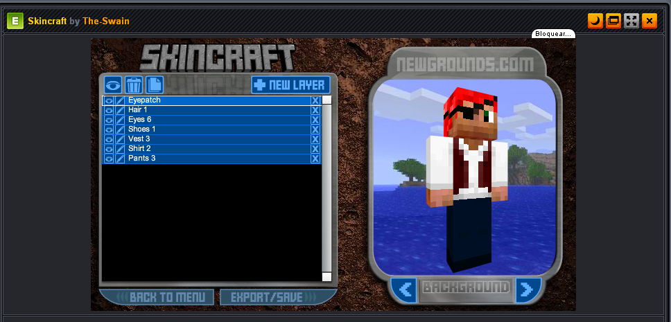 minecraft skin creator newgrounds