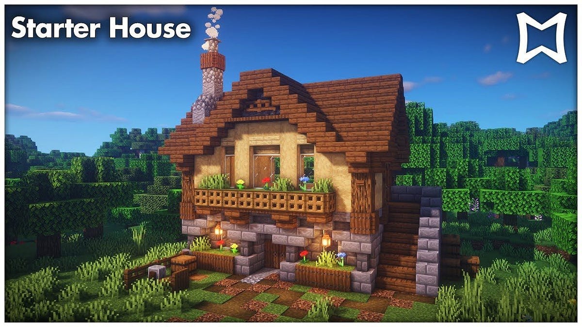 minecraft starter house