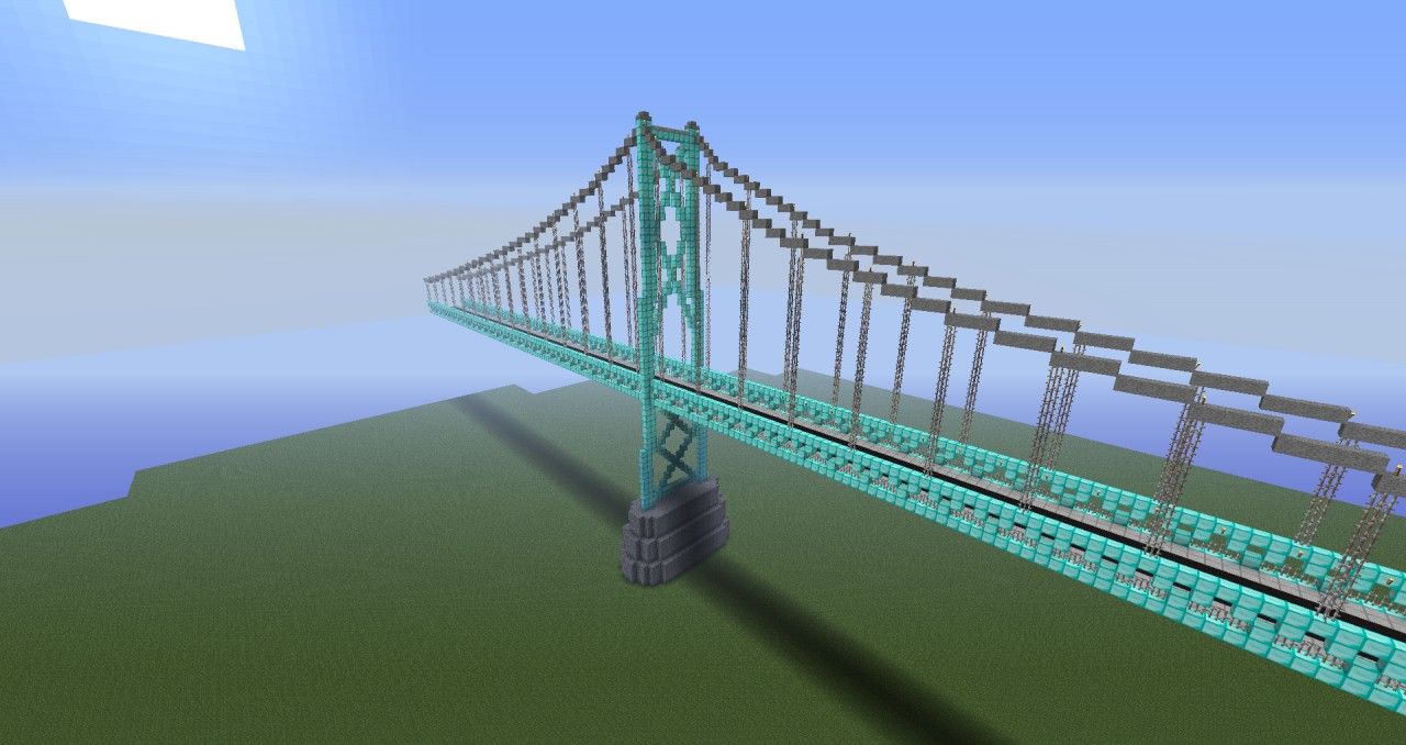 minecraft suspension bridge