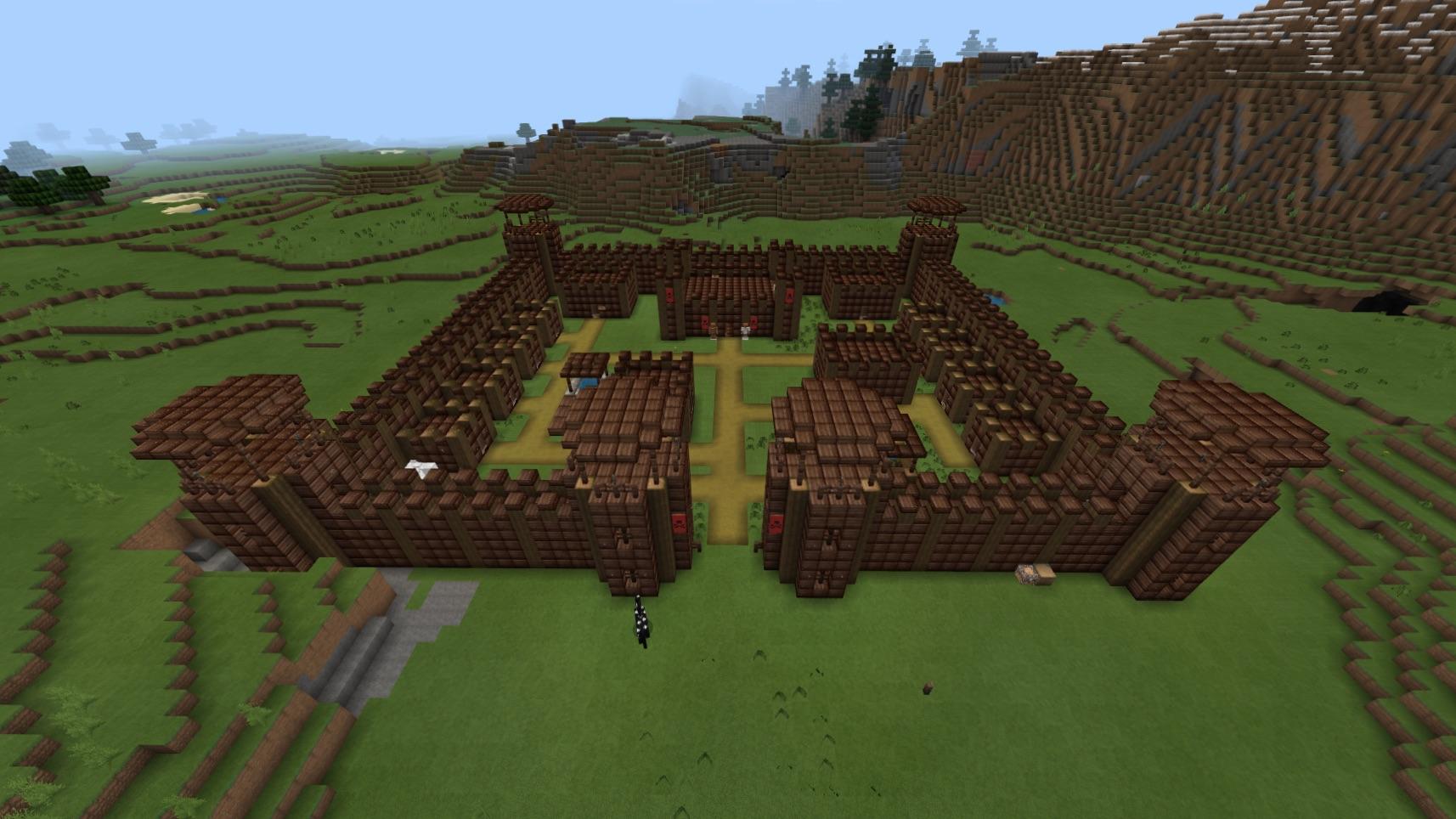 minecraft wooden fort