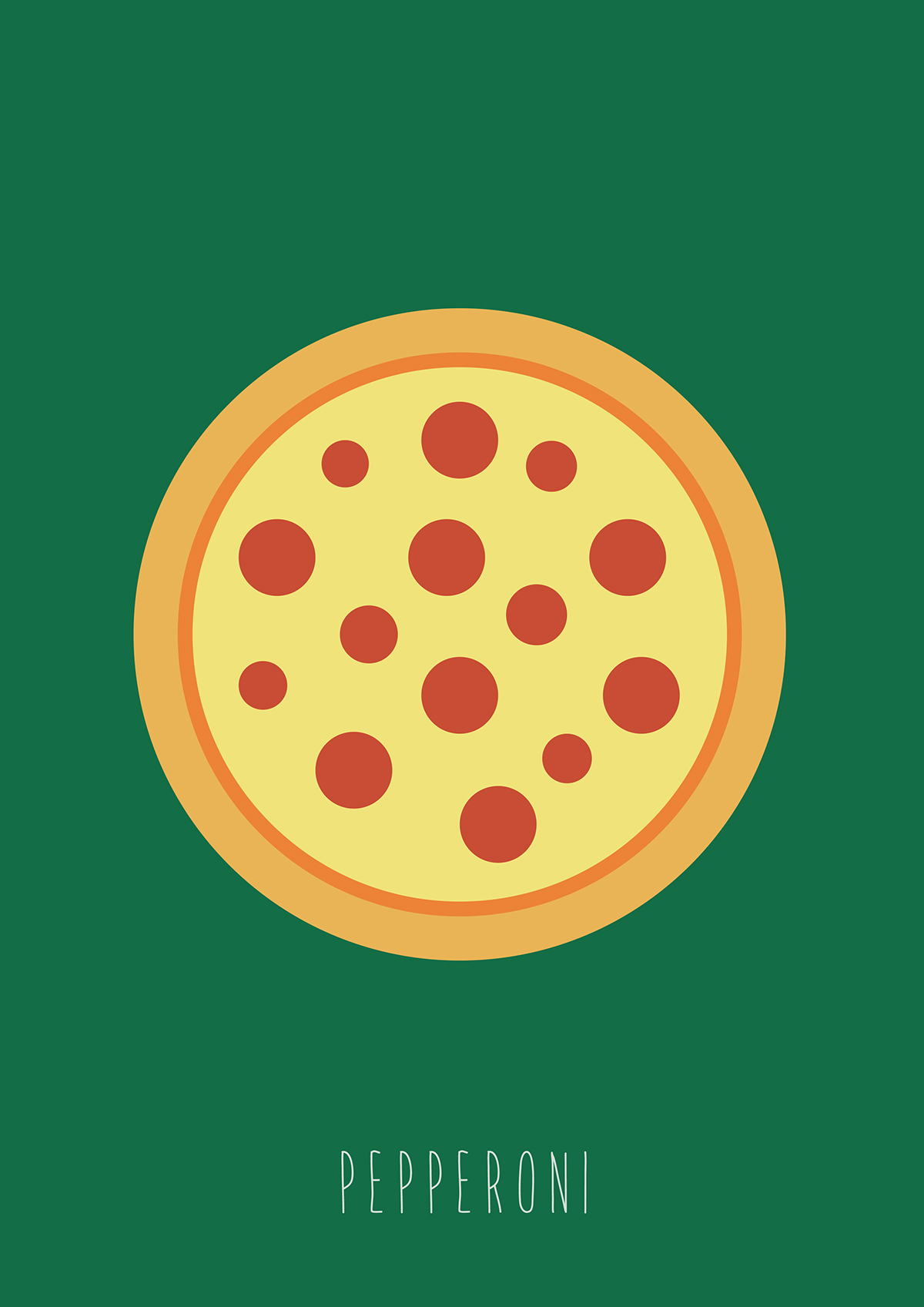 minimalist pizza