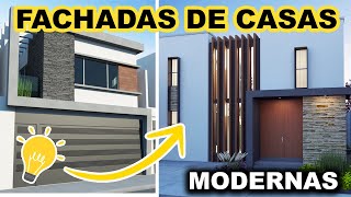 minimalistas fachadas de casas pequeñas