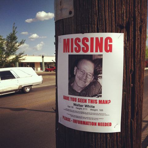 missing walter white poster