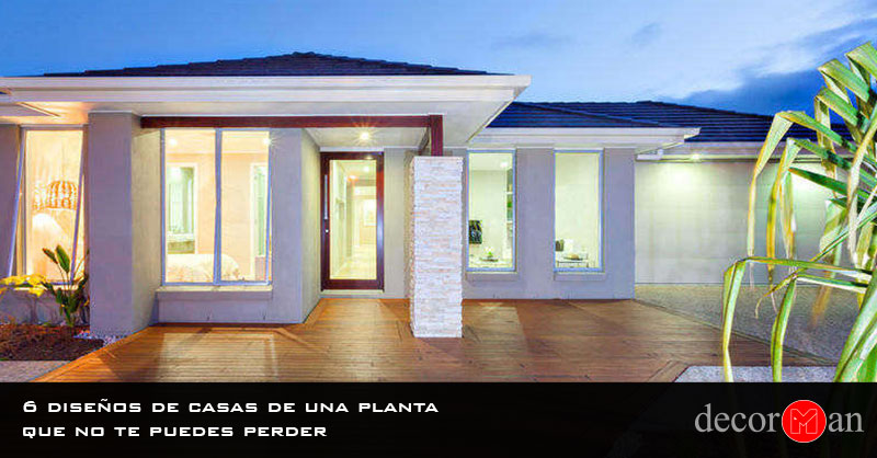 modelos de casas de una planta sencillas y bonitas