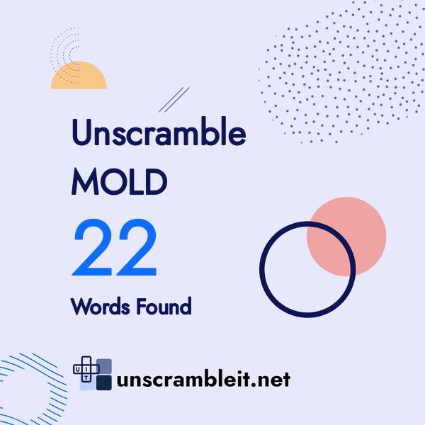 molded unscramble