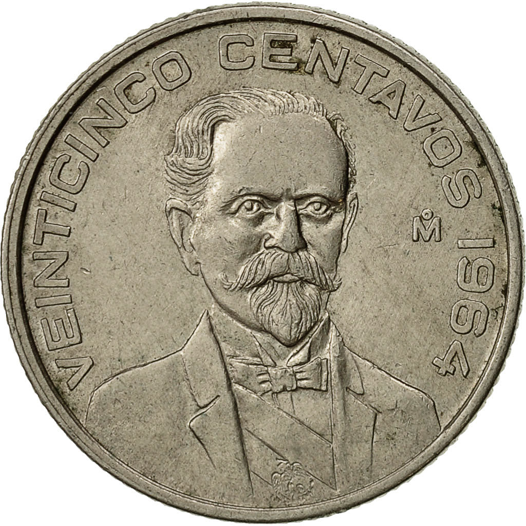 moneda de veinticinco centavos 1964