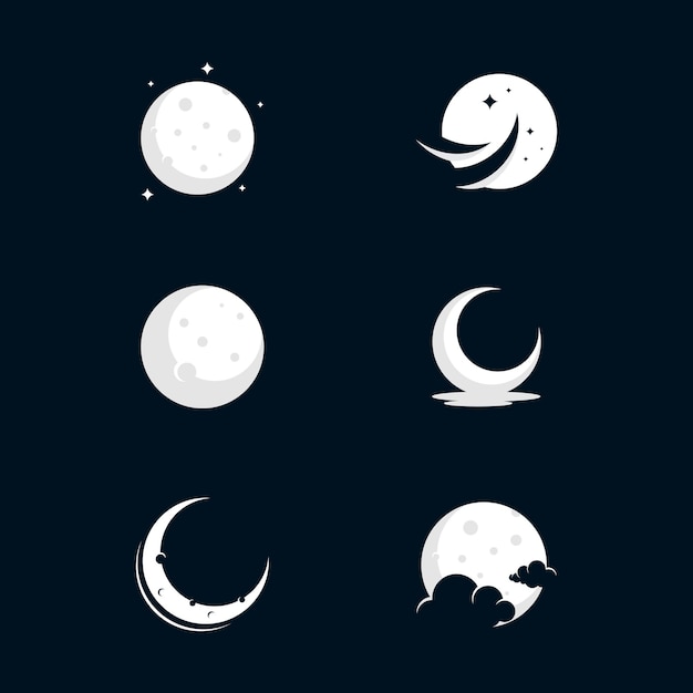 moon vector art