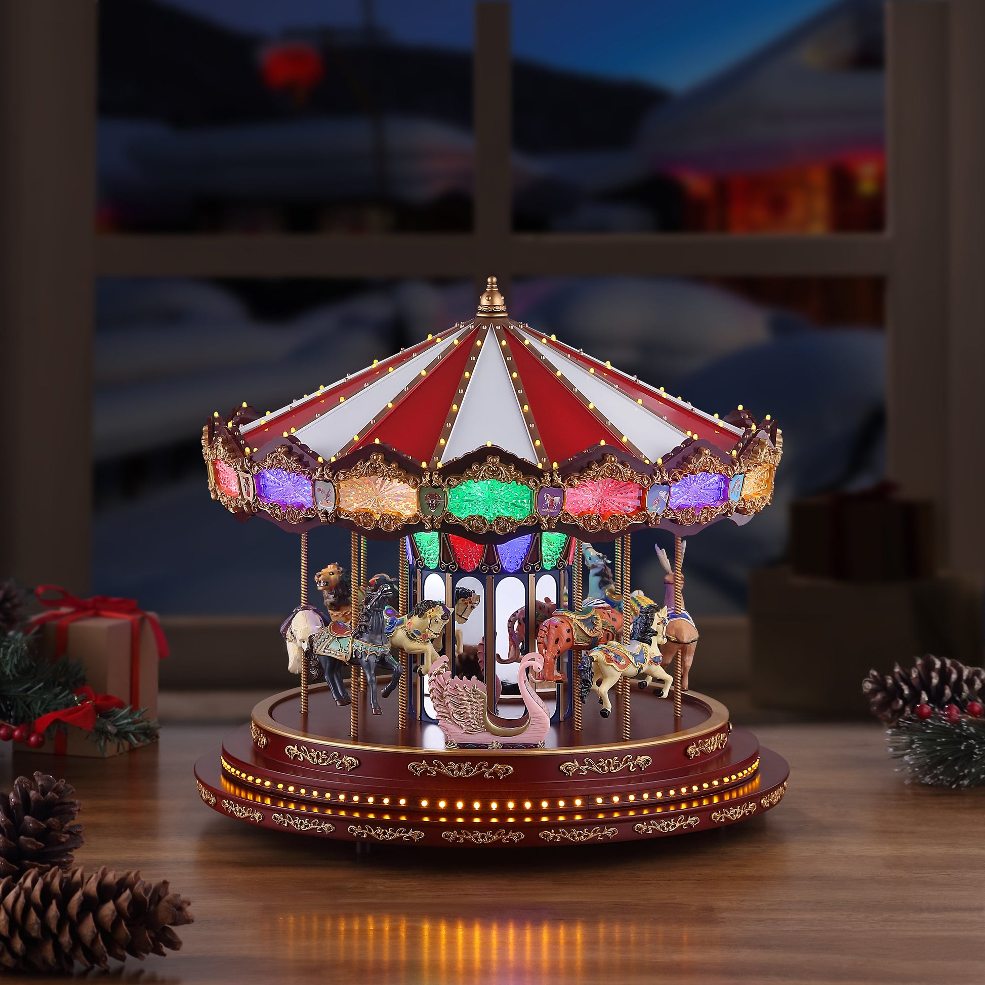 mr. christmas holiday carousel