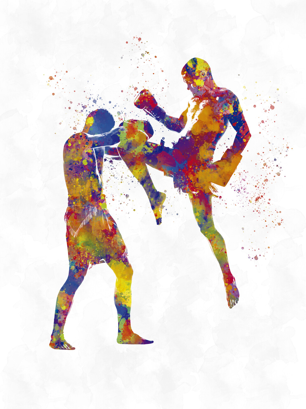 muay thai painting