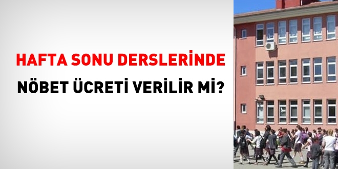 müdür yardımcıları nöbet ücreti