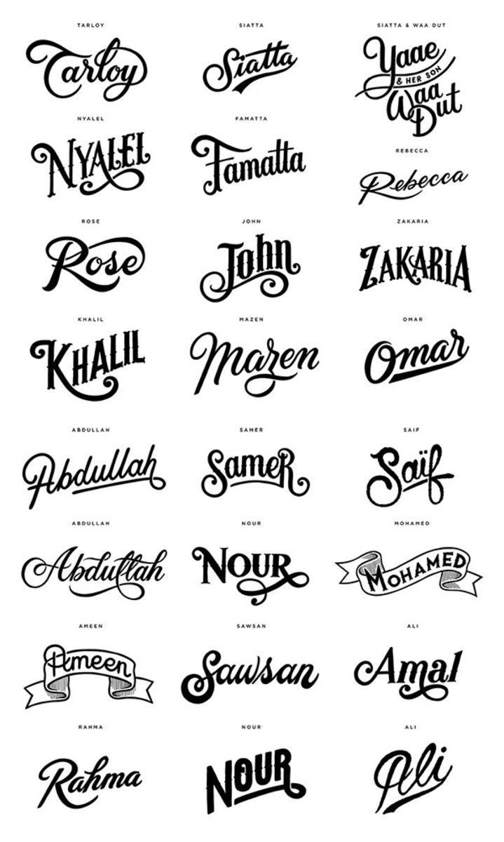 names of tattoo fonts