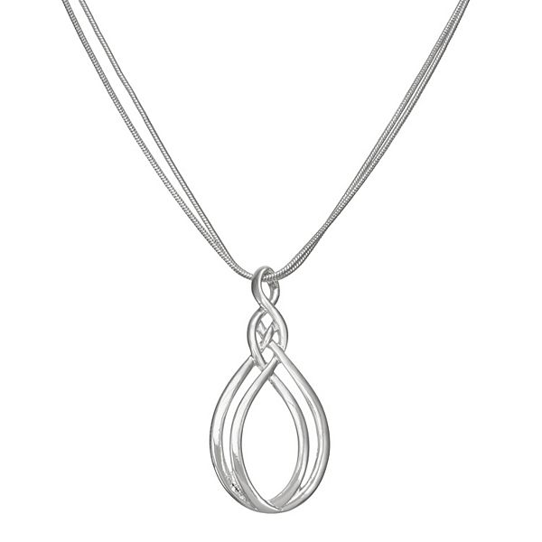 napier silver necklace