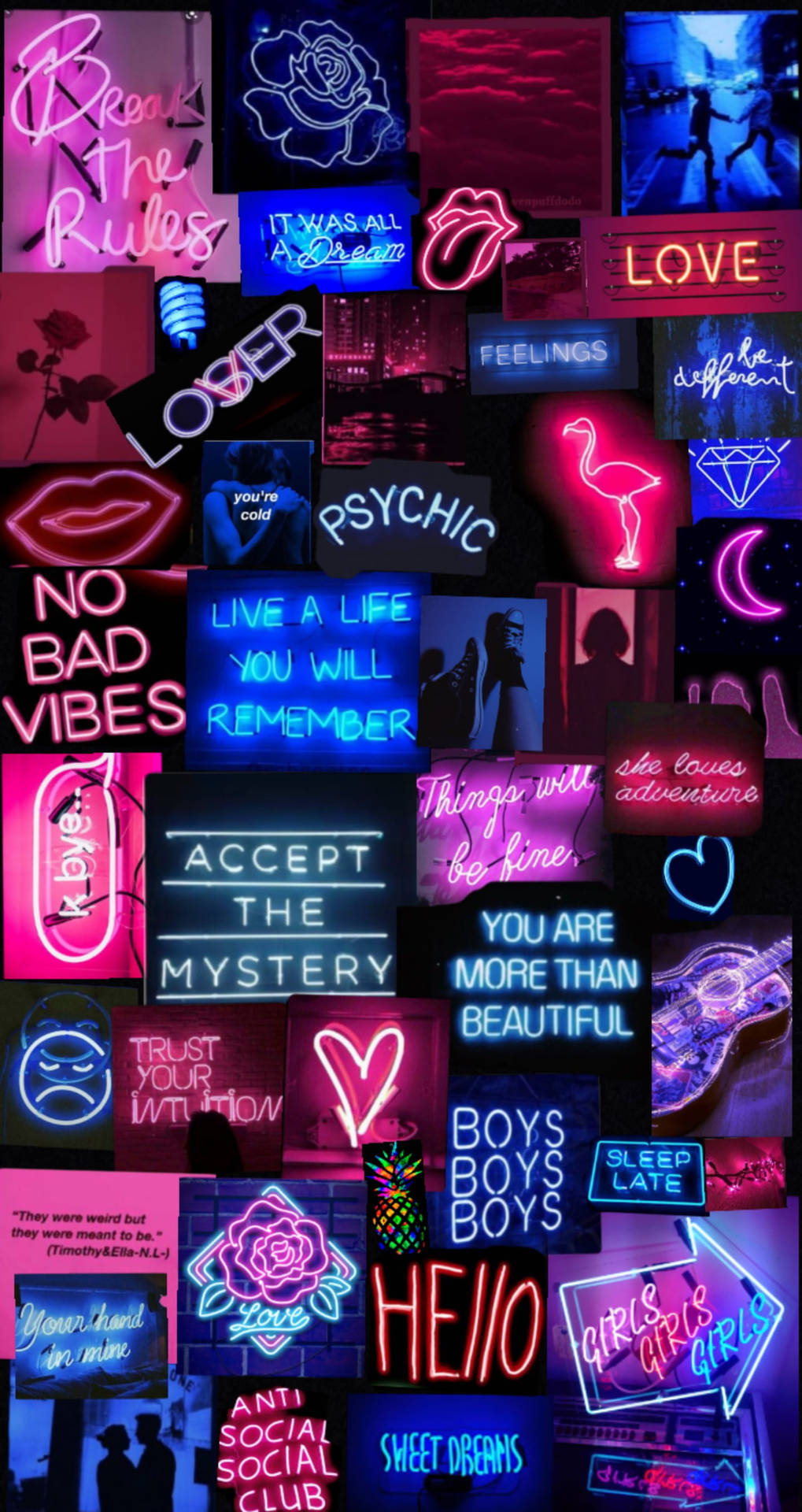 neon wallpaper iphone