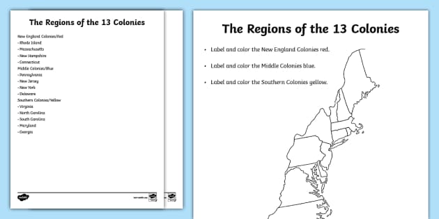 new england colonies blank map