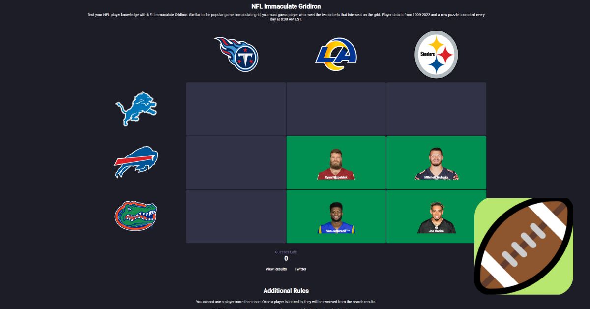 nfl grid truvia