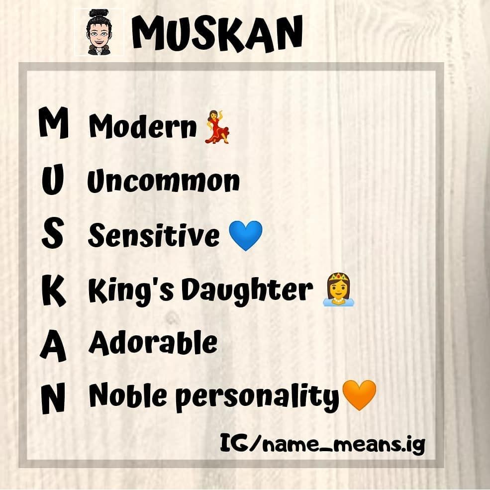 nickname for muskan