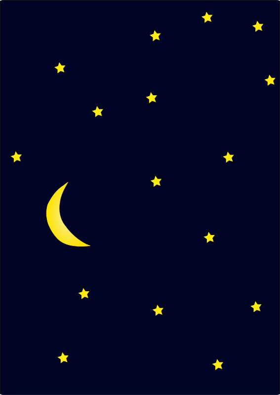 night time clipart