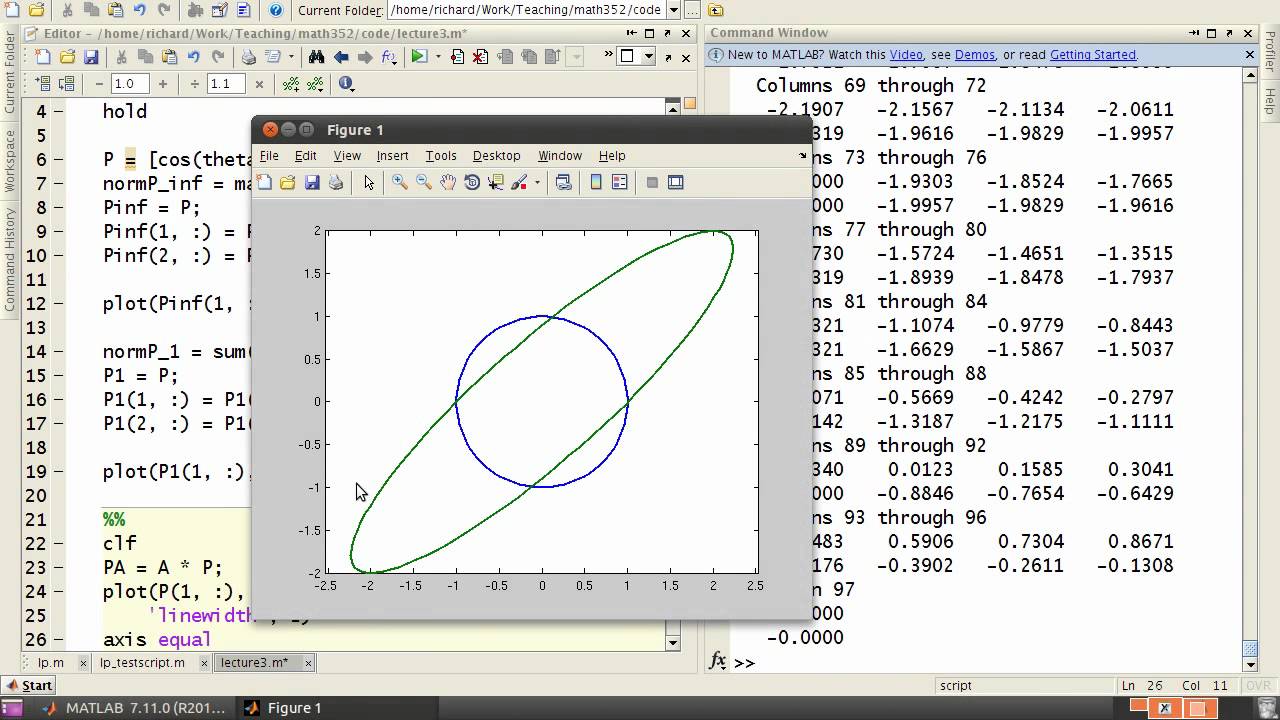 norm of vector matlab