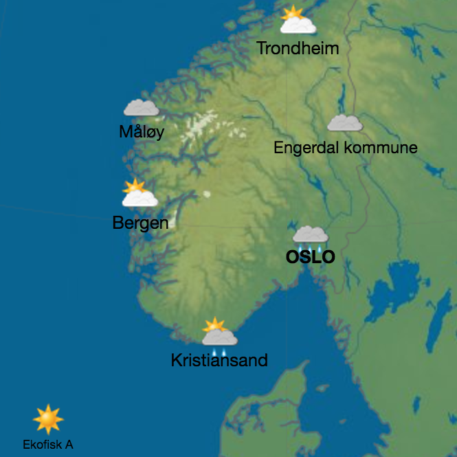 norway weather forecast