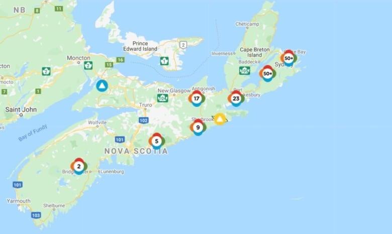 nova scotia power outage map