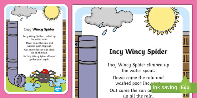 nursery rhymes songs incy wincy spider