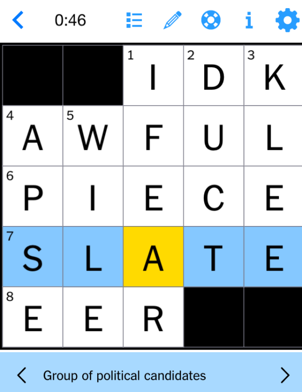 nyt mini crossword answers today